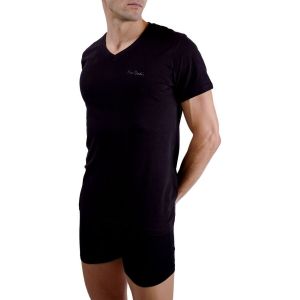 Image de Pierre Cardin Underwear Homme Pca/1/Tvc/Sig T-Shirt, Noir, L EU