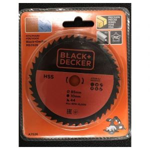 Black & Decker Lame hss 85mm trou 10mm 44 dents a7526-xj