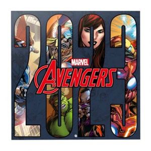 Grupo erik Calendrier Mural 2023 Marvel, Les Avengers - 12 Mois | 30 x 60 cm, Avec 1 Poster Inclus, Sous Licence Officielle et Certifié FSC | Calendrier en Français Janvier 2023 à Décembre 2023