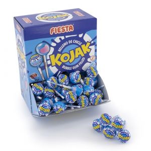 Fiesta Kojak Lot de 100 pots de peinture Caramelo avec bâton de saveur Mora