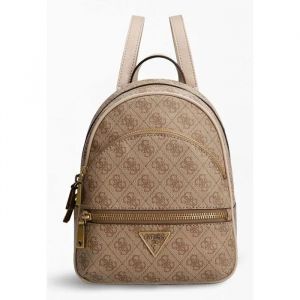 GUESS Sac &agrave; dos de loisirs brun clair marron pour femme - Manhatten II Backpack Latte Logo 310954