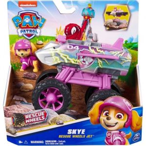 Spin Master Coffret Pat Patrouille Stella + Véhicule Tout Terrain Wheels Transformable En Avion - Set Figurine Et Véhicule + 1 Carte Tigre