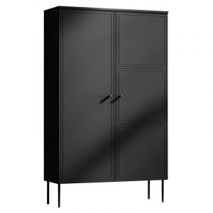 Lavaggi - buffet haut - noir - 166 cm - Noir