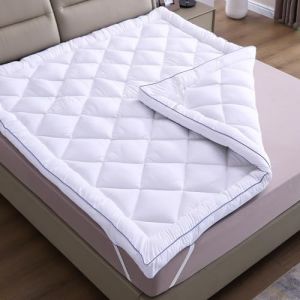 CATAVANA - Surmatelas Confort 80x200 cm - Microfibre Respirante, Hypoallerg&eacute;nique et Anti-acariens - Garnissage 1000g - Base Antid&eacute;rapante avec Bandes &Eacute;lastiques - Id&eacute;al pour 1 Personne
