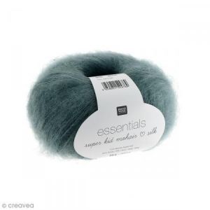 Rico Design Laine - Essentials Super Kid Mohair Silk - Bleu aqua - 25 g