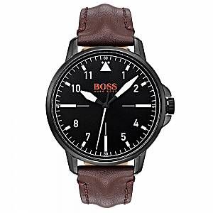 Image de Hugo Boss Montre BOSS ORANGE Homme avec Boîtier Rond 42 mm et Bracelet Cuir...