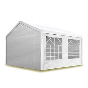 Intent24 TOOLPORT Tente de réception 3x5 m pavillon Blanc bâche PE épaisse de env. 180 g/m² imperméable Tente de Jardin