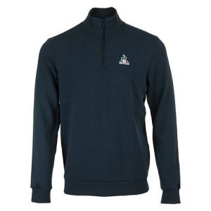Le Coq Sportif Sweatshirt Essentiels Half Zip N°1 bleu - L