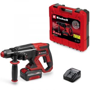 Einhell Marteau Perforateur sans fil TE-HD 18/20 Li Power X-Change (18V, 1,8 J, frappe max. 4 750 coups/min, mandrin SDS-Plus) Livr&eacute; avec Batterie