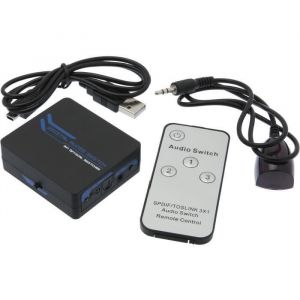 APM Commutateur Switch Toslink Fibre optique - 3 entrées / 1 sortie