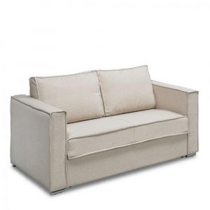 Italian Spirit Canapé convertible EXPRESS MAJORQUE 120 cm matelas 18 cm sommier lattes coloris beige