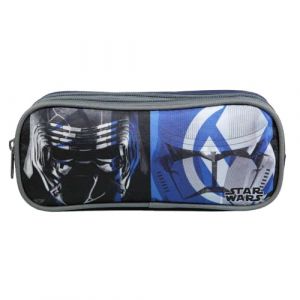 Trousse scolaire - Disney - Star Wars - 2 compartiments - Bleu - Polyester