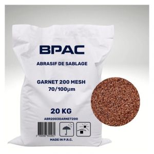 BPAC Abrasif Garnet 200 MESH 20 KG - Abrasif Sablage