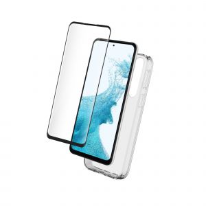 Bigben Coque Transparente + Verre tremp&eacute; Galaxy A54 5G - PACKSILIVTGA545G
