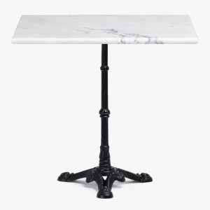 Table de bar en marbre Roma SKLUM NOIR Carré 72 cm