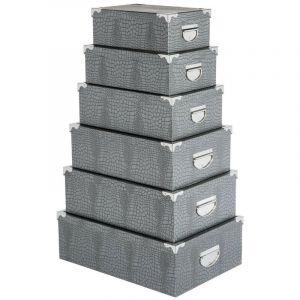 Five Lot de 6 boîtes crocos