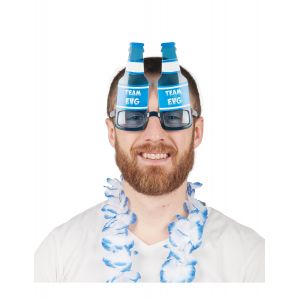 Lunettes bouteilles de bi&egrave;re Team EVG - Couleur Bleu - Taille Taille Unique