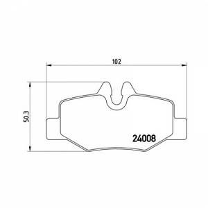 Brembo 4 plaquettes de frein P50051