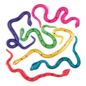 Baker Ross Serpents Extensibles Parfaits à Glisser dans les Pochettes-surprises pour que les Enfants puissent Jouer (Lot de 8)