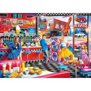 Master pieces Puzzle 550 pièces : Diners et plongées - Good Times Diner