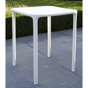 Image de Wilsa Table de jardin carrée Green Garden en résine plastique moulée 59 x 59 x 72 cm