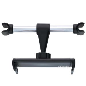 Dunlop Support d'Appui-t&ecirc;te Voiture pour Smartphone / Tablette R&eacute;glable 12 &agrave; 21cm Noir