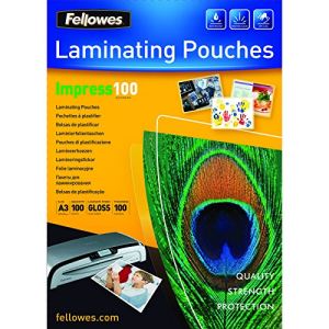 Image de Fellowes 100 pochettes de plastification à chaud format A3 (100 µ)