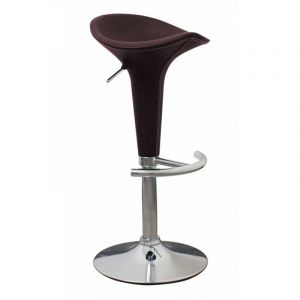 Image de Lot de 2 Tabourets de Bar PVC "Rupert" Marron Prix