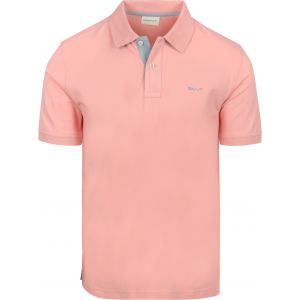 Gant (marque) Pour homme. Polo en piqu? rose contrast