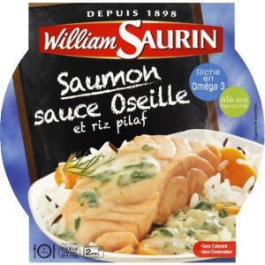 Image de William Saurin Saumon et pâtes à la sauce oseille - La barquette de 300g