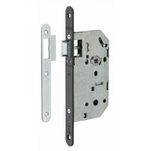 Image de THIRARD Serrure encastrable monomax nf t&ecirc;ti&egrave;re noire pour porte d'int&eacute;rieure 50 mm