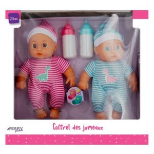 Ferry LE COFFRET DES JUMEAUX - 2 jumeaux avec leur biberon de lait