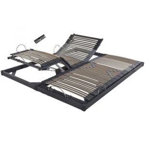 Ebac Lit Électrique S50 - Sans Pieds - Gris