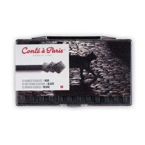 Conté à paris CARRES ESQUISSE SET 12 NOIR HB