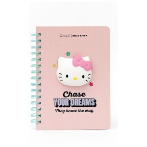 Mr. Wonderful Cahier de notes &ndash; Papeterie originale &ndash; Id&eacute;e cadeau &ndash; Bureau et &Eacute;cole &ndash; Organisation quotidienne &ndash; Format A5 - Squishy Hello Kitty