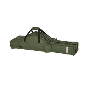 Mitchell GT Pro Sac de Canne à pêche Portable en Toile – Sac de pêche pour Canne à pêche et Moulinet, Sac Organisateur pour Accessoires de pêche, étui de Transport Vert pour Canne et Moulinet, 130 cm