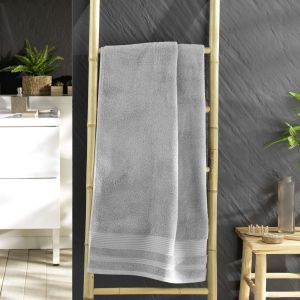 Drap de Douc 70 x 130 Cm Gris Perle, 100% Coton, Tendresse
