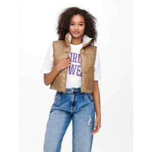 Only Doudoune courte réversible sans manches femme Onlricky otw