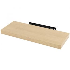 WOLTU Étagère Murale, pour Salon, Cuisine, Chambre, Salle de Bain, 100x22, 9x3, 8cm, Jaune Chêne, RG9317kei