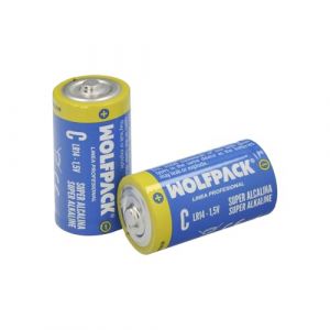 Wolfpack Pile alcaline C - LR14 (Blister 2 pi&egrave;ces)