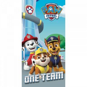 Drap de plage en coton Pat'Patrouilles One Team - 70 x 140 cm - Bleu