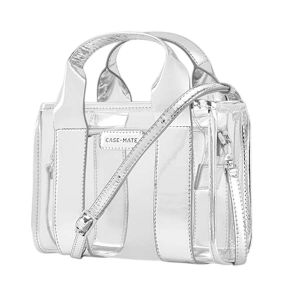 Case-Mate Sac Bandouli&egrave;re S&eacute;rie Micro Tote Bag &Eacute;tanche L&eacute;ger et Compact Argent