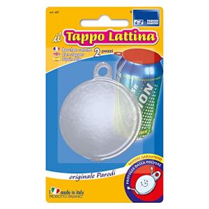 Parodi & Parodi 2 Bouchons de Fermeture adapt&eacute;s &agrave; la bi&egrave;re et aux Boissons gazeuses, Bouchon herm&eacute;tique pour canette fabriqu&eacute; avec du Plastique pour Aliments Art.427, Unique