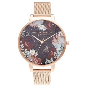 Olivia burton Montre Femme Winter Blooms Rose