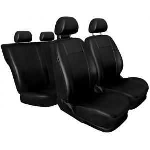 Mossa CM-B Noir - Housses de sieges universelles compatibles avec RENAULT TWINGO 1 2 3 I II III (simili cuir) PU5376