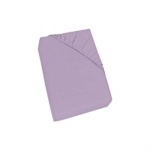 Image de Italian Bed Linen Max Color Drap-Housse, 100 % Coton, Lilas, 1 Place