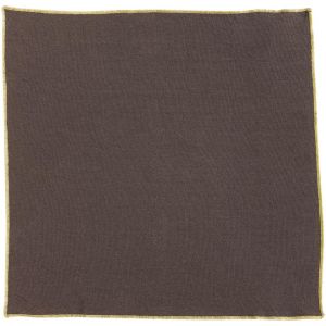 Declikdeco Serviette de table recyclée Grace Café 40 x 40