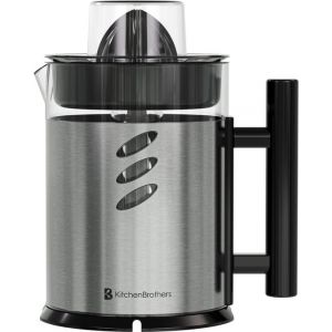 KitchenBrothers Presse-agrumes - Manuel - Avec bec et poign&eacute;e - 1L - acier inoxydable