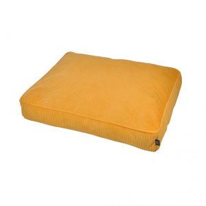 Image de Coussin Rectangle Déhoussable 90*70*15cm Velours Côtelé Jaune