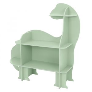 Tagère pour Enfants 3 Niveaux, Dinosaure, Étagère à Jouets en Bois avec Compartiments Ouverts, 110x31x110 cm, Étagère Murale à Livres, Meuble de